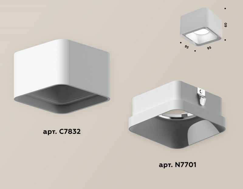 Комплект накладного светильника Ambrella Techno XS7832001 фото 3