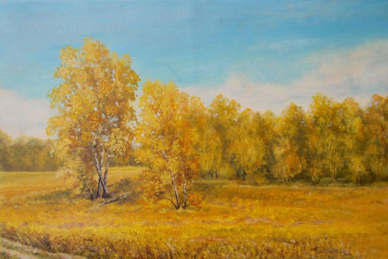 Картина "Осеннее цветение" Владимир Абаимов