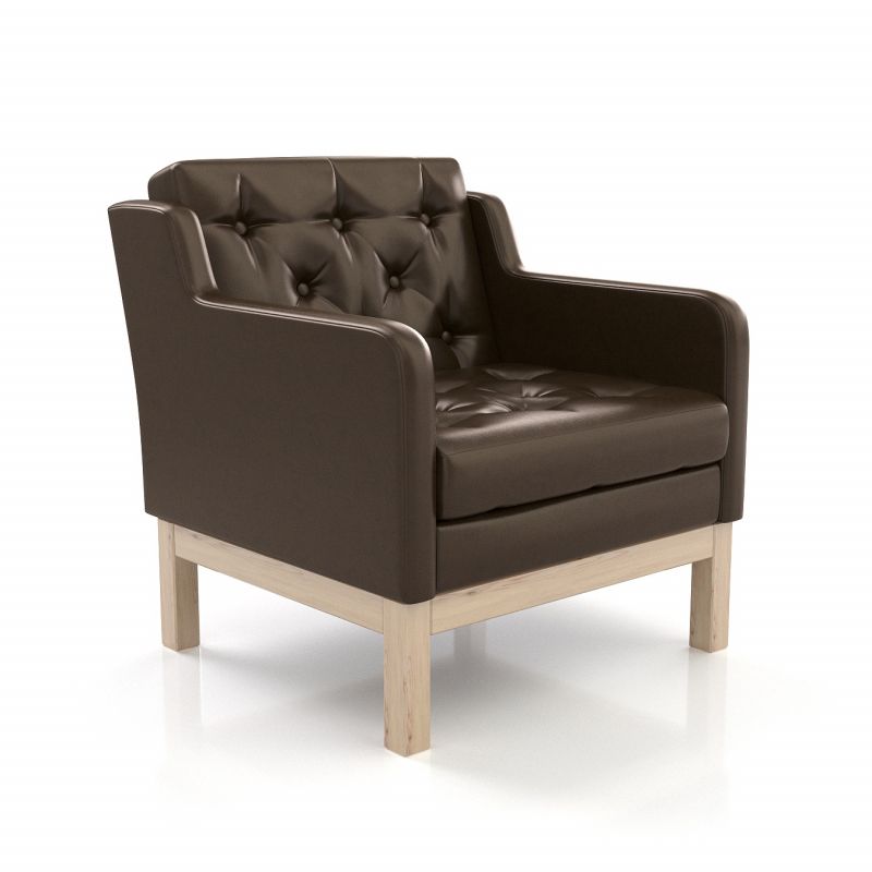 Кресло Айверс сосна темно-коричневый кожзам BD-2153494