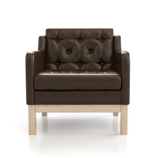 Кресло Айверс сосна темно-коричневый кожзам BD-2153494