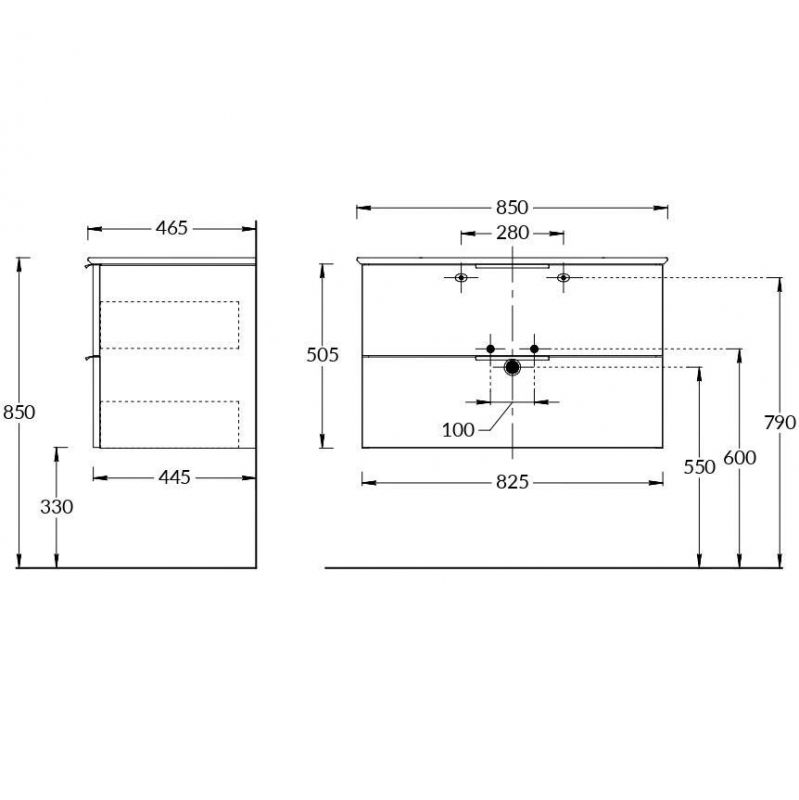 Тумба подвесная Kerama Marazzi Piano Forte PI.F.85\OLM 82,3 см, дымчатый вяз фото 3