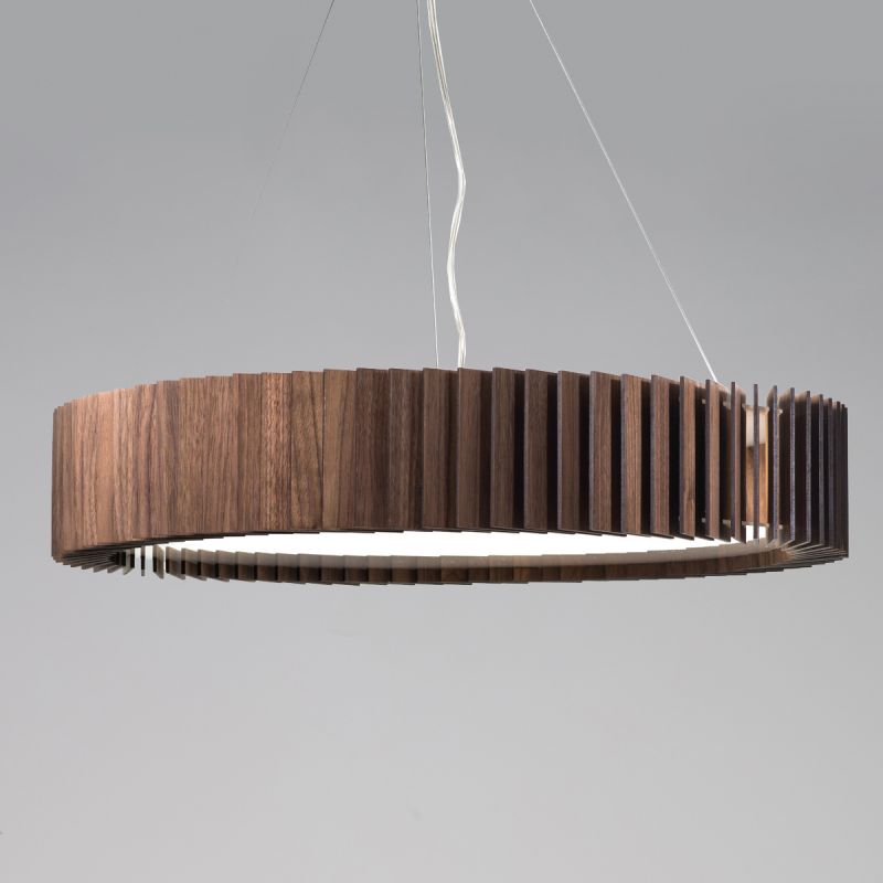 Потолочный светильник Woodled Rotor Chandelier L , американский орех , вплотную к потолку RC-02-L фото 1