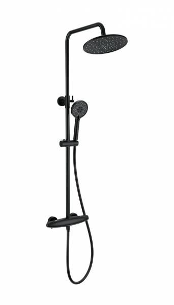 Душевая стойка с термостатом WONZON & WOGHAND WW-B3031-A-MB Черный фото 1