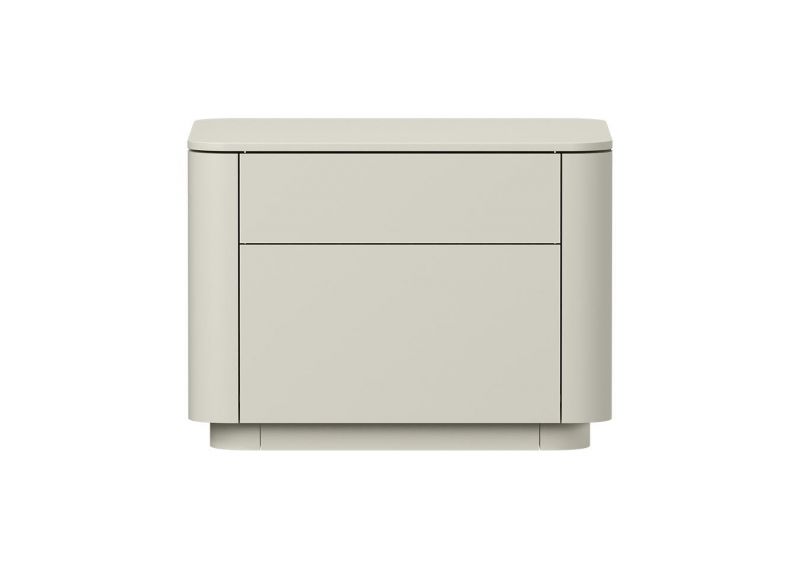 Тумба прикроватная Ellipsefurniture Tammi 2 ящика ширина 50 см (молочный) TM010203150101 фото 1