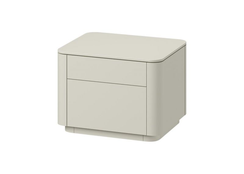Тумба прикроватная Ellipsefurniture Tammi 2 ящика ширина 50 см (молочный) TM010203150101 фото 2