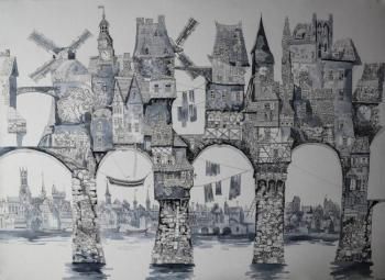Картина "Лондонский мост" Тахтамышев Сергей