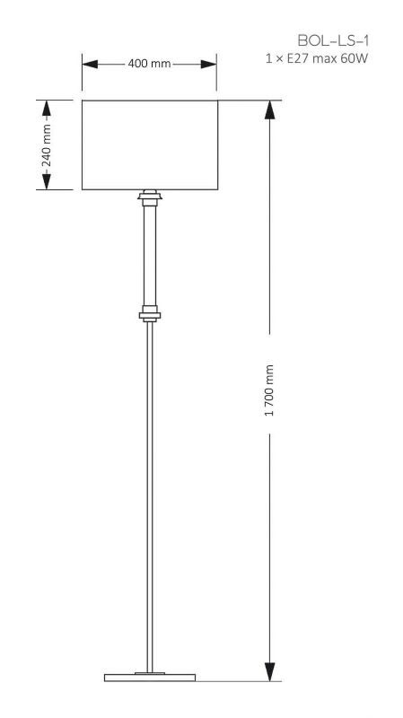 Торшер Kutek Mood Bolt BOL-LS-1 (N)