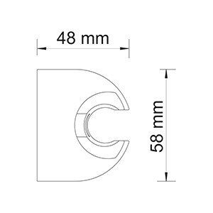 Настенный держатель для душевой лейки WasserKRAFT A009