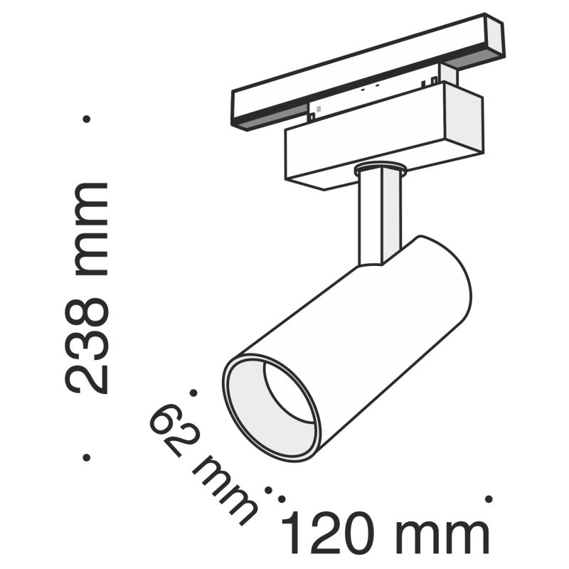 Трековый светильник Maytoni магнитка 48V 18W IP20 4000K TR019-2-15W4K-B фото 2