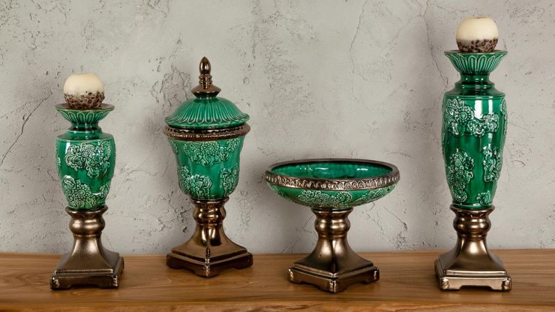 Ваза декоративная Decor-of-today Изумруд BD-1503639 фото 2