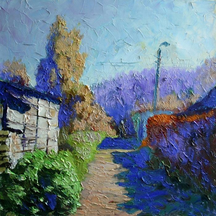 Картина "Этюд" 40x40 Михаил Рудник