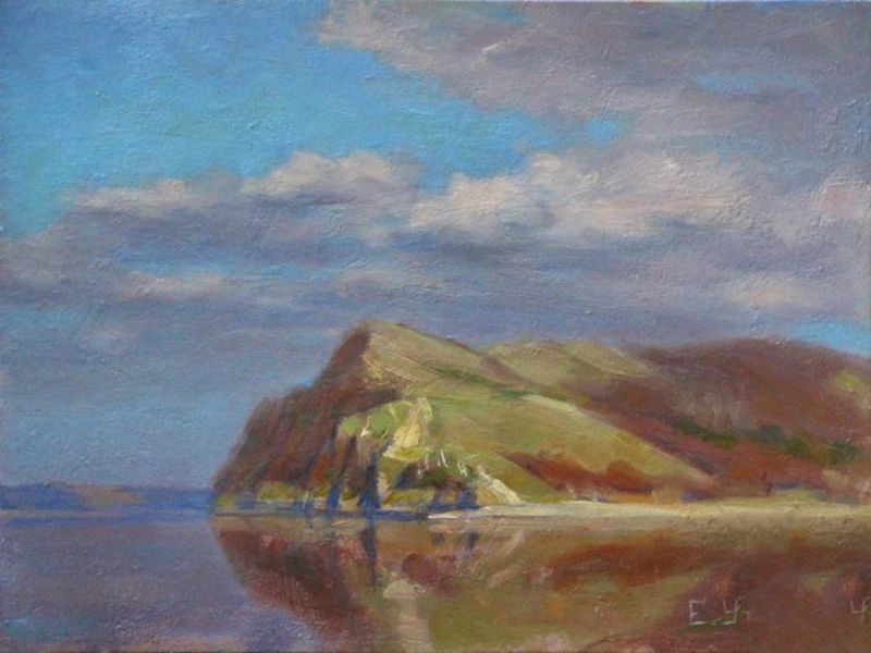 Картина "Плывущие облака" Евгений Уткин