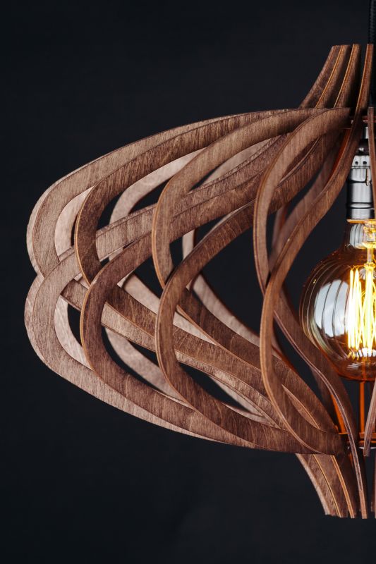 Подвесной деревянный светильник Woodshire Орион 2240pl