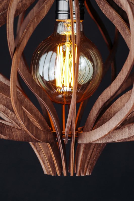 Подвесной деревянный светильник Woodshire Орион 2240pl