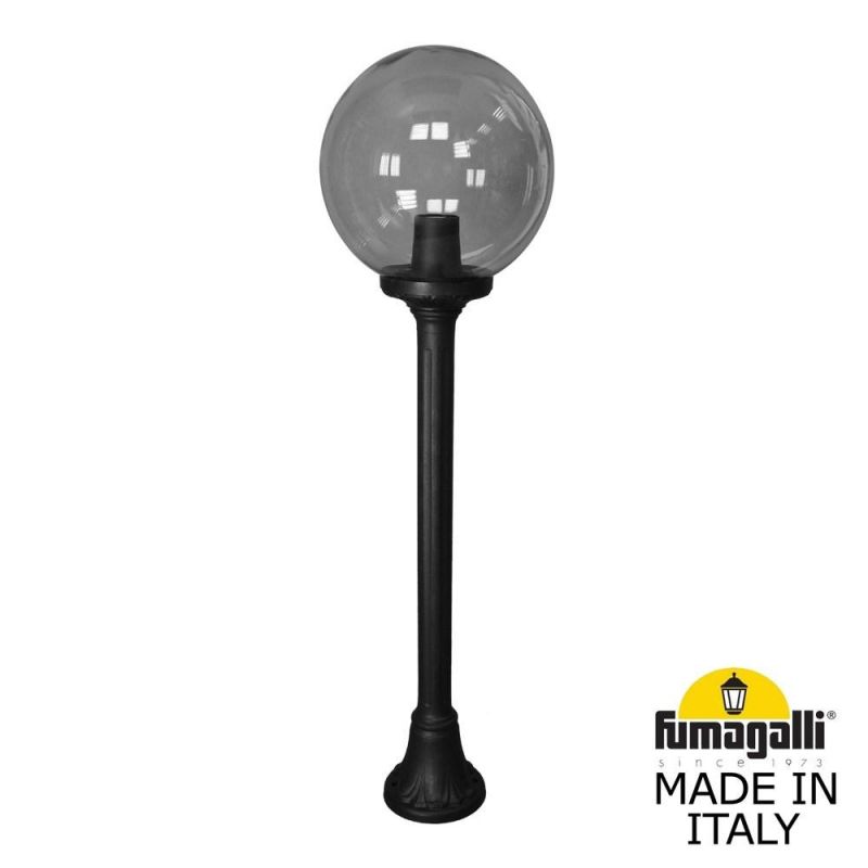 Светильник-столбик газонный FUMAGALLI GLOBE 300 черный, дымчатый G30.151.000.AZF1R фото 1