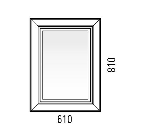 Зеркало Corozo Классика 610*810 SD-00000967, 61х81 см, с LED подсветкой