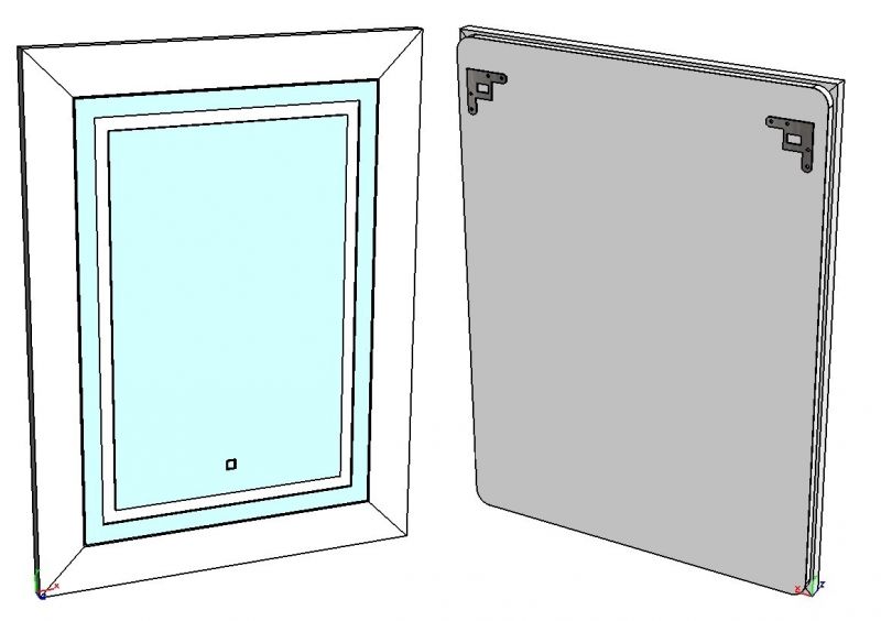 Зеркало Corozo Классика 610*810 SD-00000967, 61х81 см, с LED подсветкой