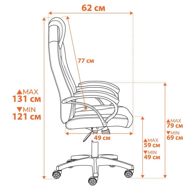 Кресло TetChair PILOT (24) черный/коричневый BD-3073194 фото 7