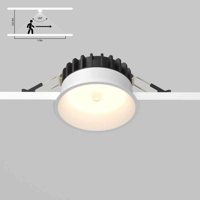 Встраиваемый светильник Maytoni Okno IP44 LED 3000К(теплый) 8W DL055-8W3K-SEN-W фото 2