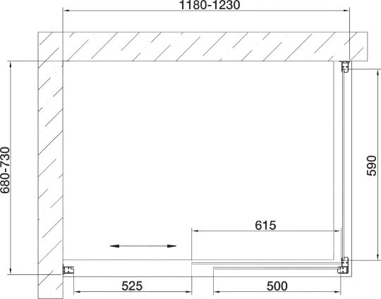 Душевой уголок Vegas Glass ZP+ZPV 120*70 09 05