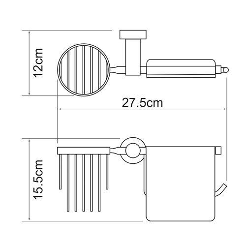 Держатель туалетной бумаги WasserKRAFT Donau K-9459