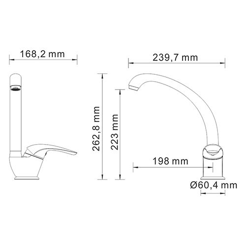 Смеситель WasserKRAFT Rossel 2807