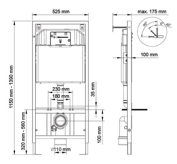 Инсталляция для унитаза Berges NOVUM 040221 механика, кнопка R1 белая фото 5