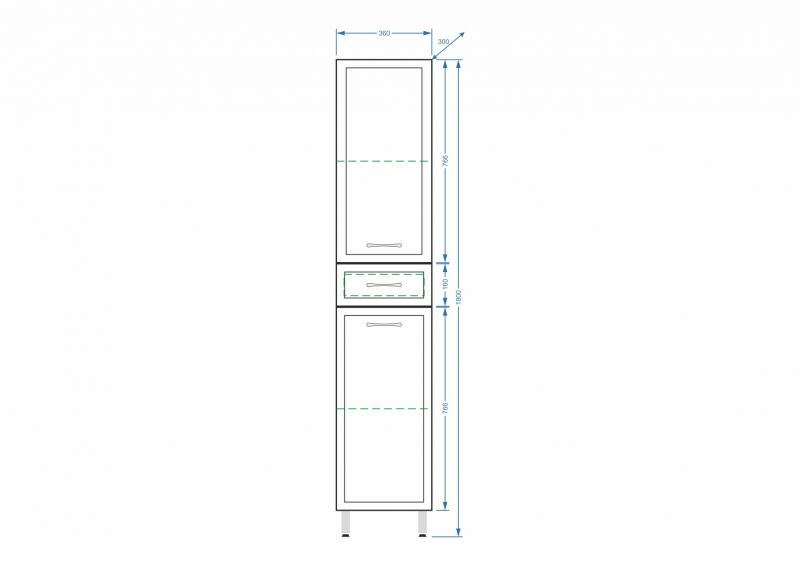 Пенал Stella Polar Концепт SP-00000145 36х180 см