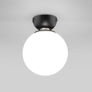 Потолочный светильник Eurosvet Bubble со стеклянным плафоном 30197/1 черный