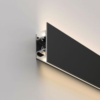 Накладной алюминиевый профиль Elektrostandard черный/белый для светодиодной ленты LL-2-ALP022
