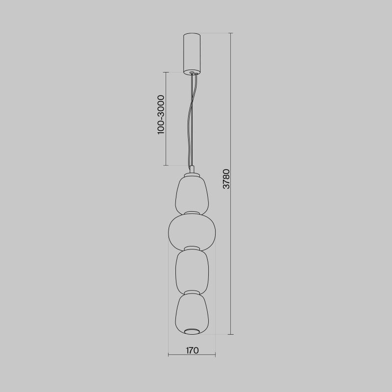 Подвесной светильник Maytoni Pattern MOD267PL-L32G3K