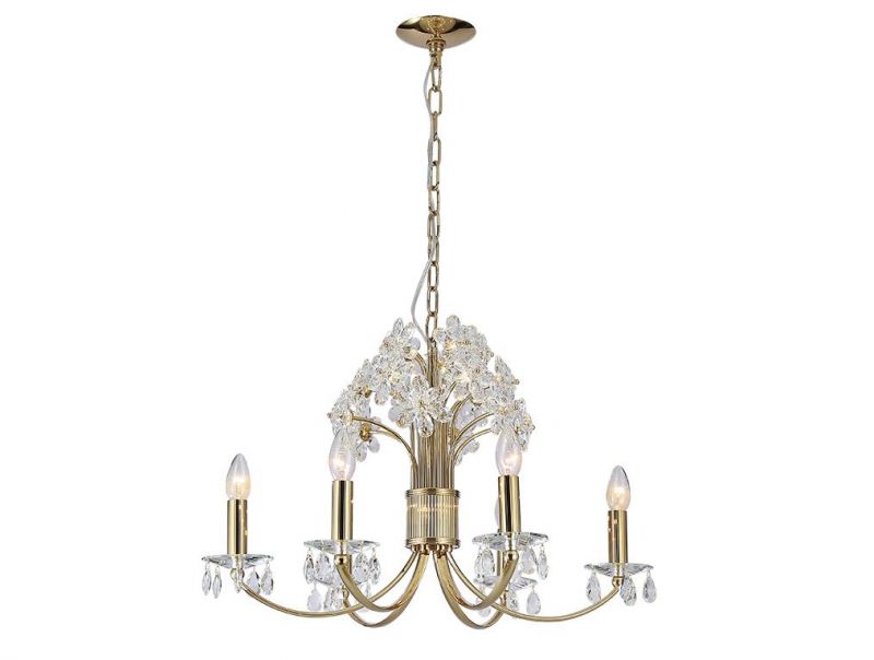 Люстра Newport 8330 Gold Clear crystal E14 3100K(теплый) 850Lm 8336/C фото 1