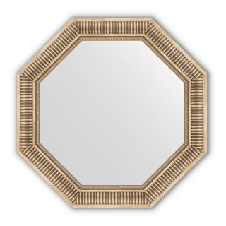 Зеркало в багетной раме Evoform Octagon BY 3816 серебряный акведук