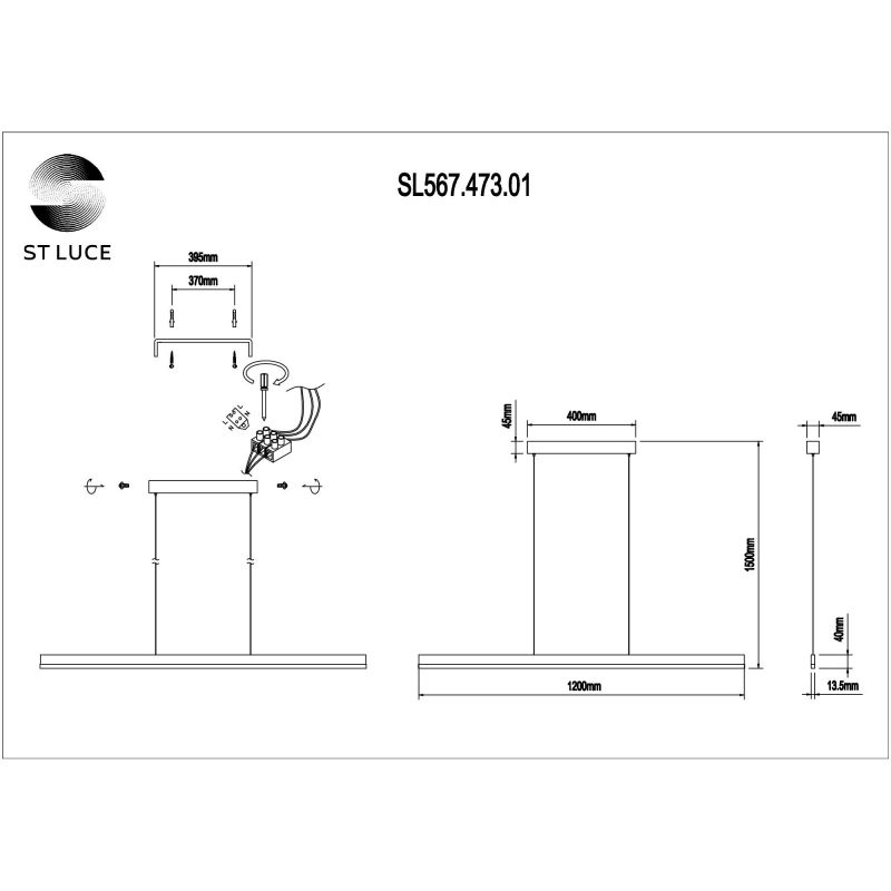 Светильник подвесной ST Luce PERCETTI SL567.473.01