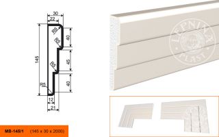 Молдинг Lepninaplast МВ-145/1