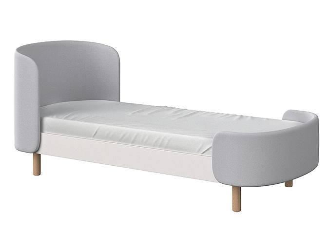 Кровать Ellipsefurniture KIDI Soft для детей от 3 до 7 лет (серый) KD040104010198