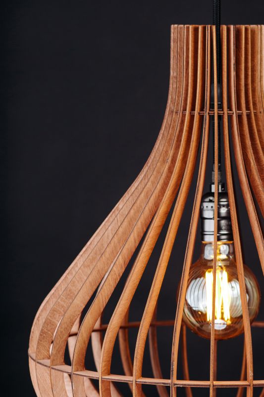 Подвесной деревянный светильник Woodshire Корса 1640mx