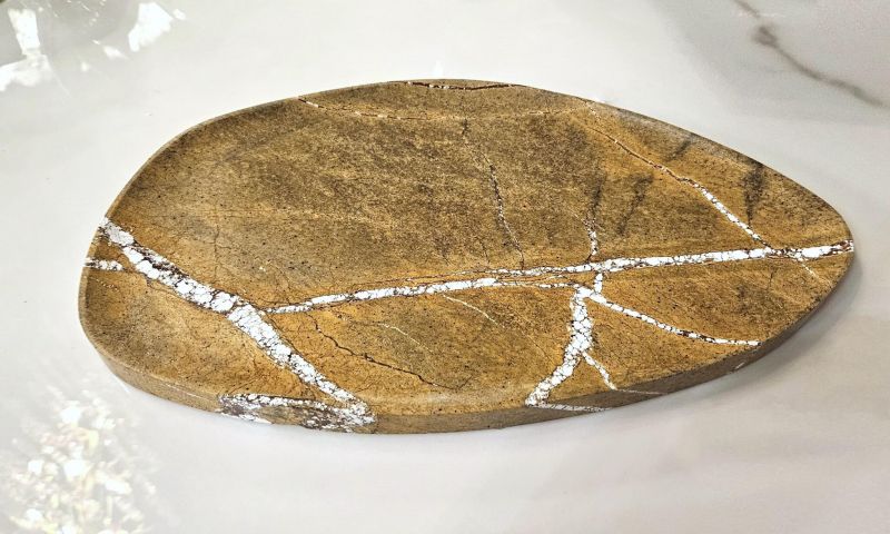 Чаша Sotogrande Shaped stone plate-coffee color BD-3049142