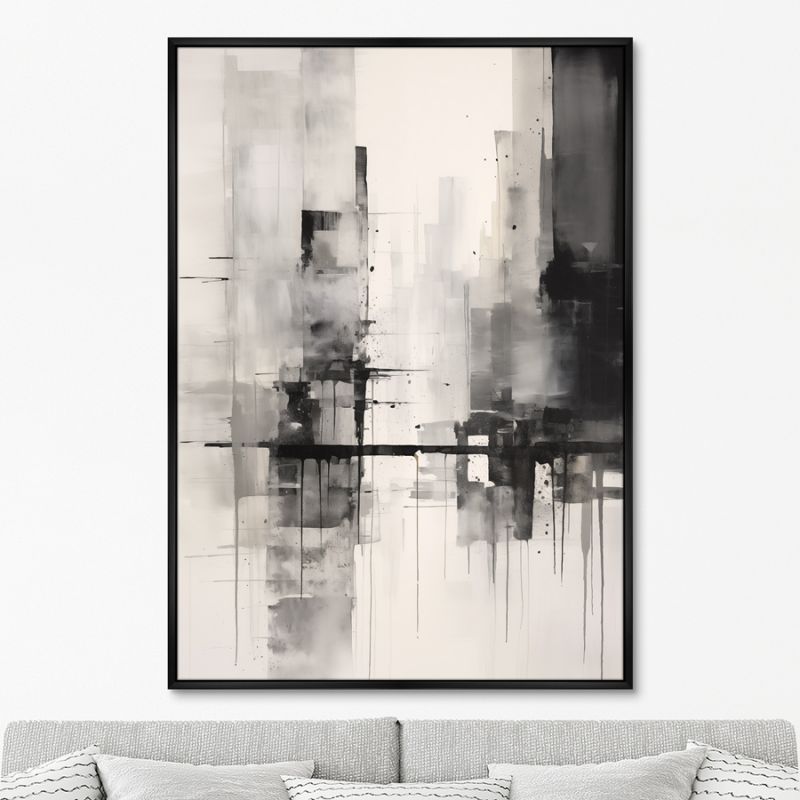Репродукция картины ArtNoMore на холсте Rain in the city, No 2, 2024г. фото 1