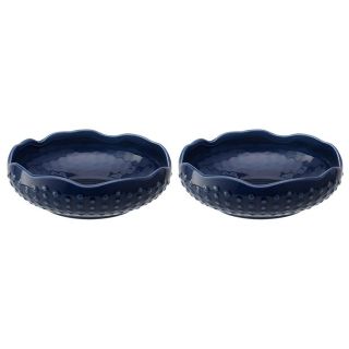 Набор из 2 сервировочных тарелок Tkano Sea Treasures синего цвета BD-3132842