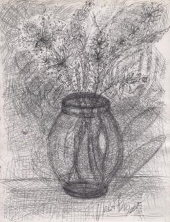 Картина "Цветы в вазе тончайшие" Лика Волчек