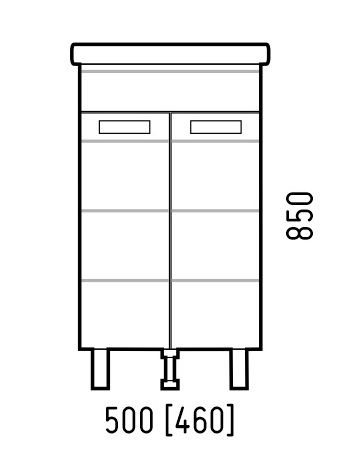 Тумба под раковину Corozo Денвер SD-00000529 50 см