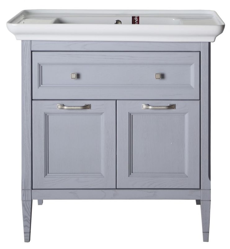 Тумба под умывальник ASB-Woodline Гранда 11487/2, 85 см, Grigio фото 1