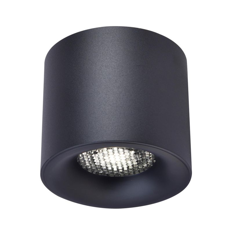 Светильник потолочный ST Luce Накладные светильники черный LED 1*10W 3000K 530Lm Ra 36° IP20 D80xH70 170-240VV ST761.433.10 фото 1