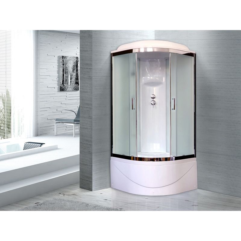 Душевая кабина Royal Bath ВК 90x90x217, RB90BK6-WC-CH 90x90