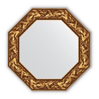 Зеркало в багетной раме Evoform Octagon BY 3830 византия золото