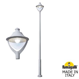 Парковый фонарь  Fumagalli BEPPE серый, прозрачный P50.372.000.LXH27