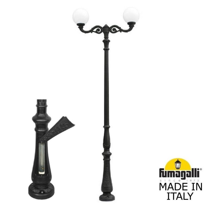 Парковый фонарь Fumagalli GLOBE 300 черный, бежевый G30.205.M20.AYF1R фото 1