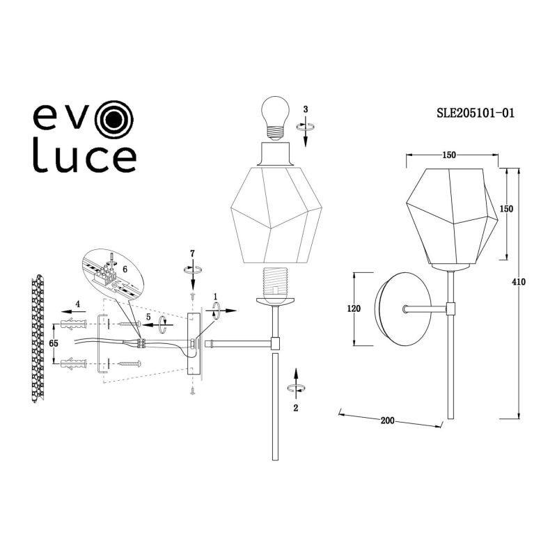 Бра Evoluce Teramo SLE205101-01