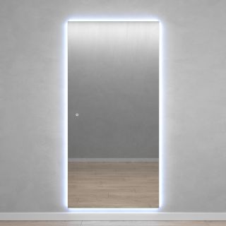 Зеркало безрамное с холодной подсветкой GENGLASS HALFEO NF LED XL BD-2990692, с сенсорным выключателем